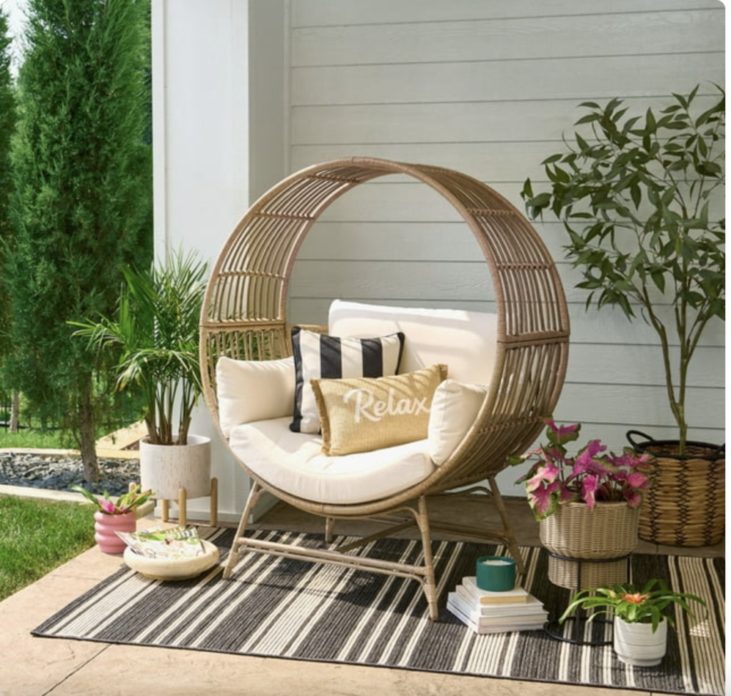 Better Homes & Garden Outdoor Wicker Egg Chair