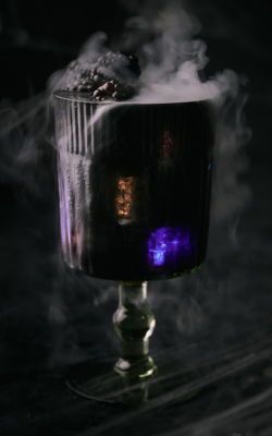 Halloween Cocktail with LED lights and Haze