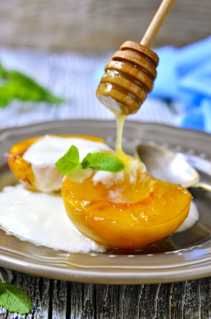 Grilled Peaches Recipe: Indulge in Sweet Summer Delight with Yogurt and Honey