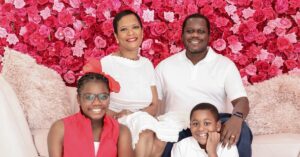 African American Family's Valentine's Day photo